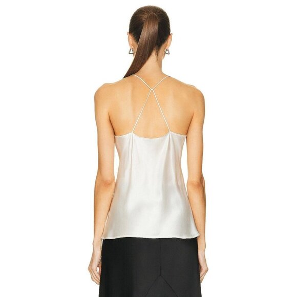 NILI LOTAN Desiree Cami Top in Ivory Small New Womens Sleeveless Tank - Picture 3 of 14